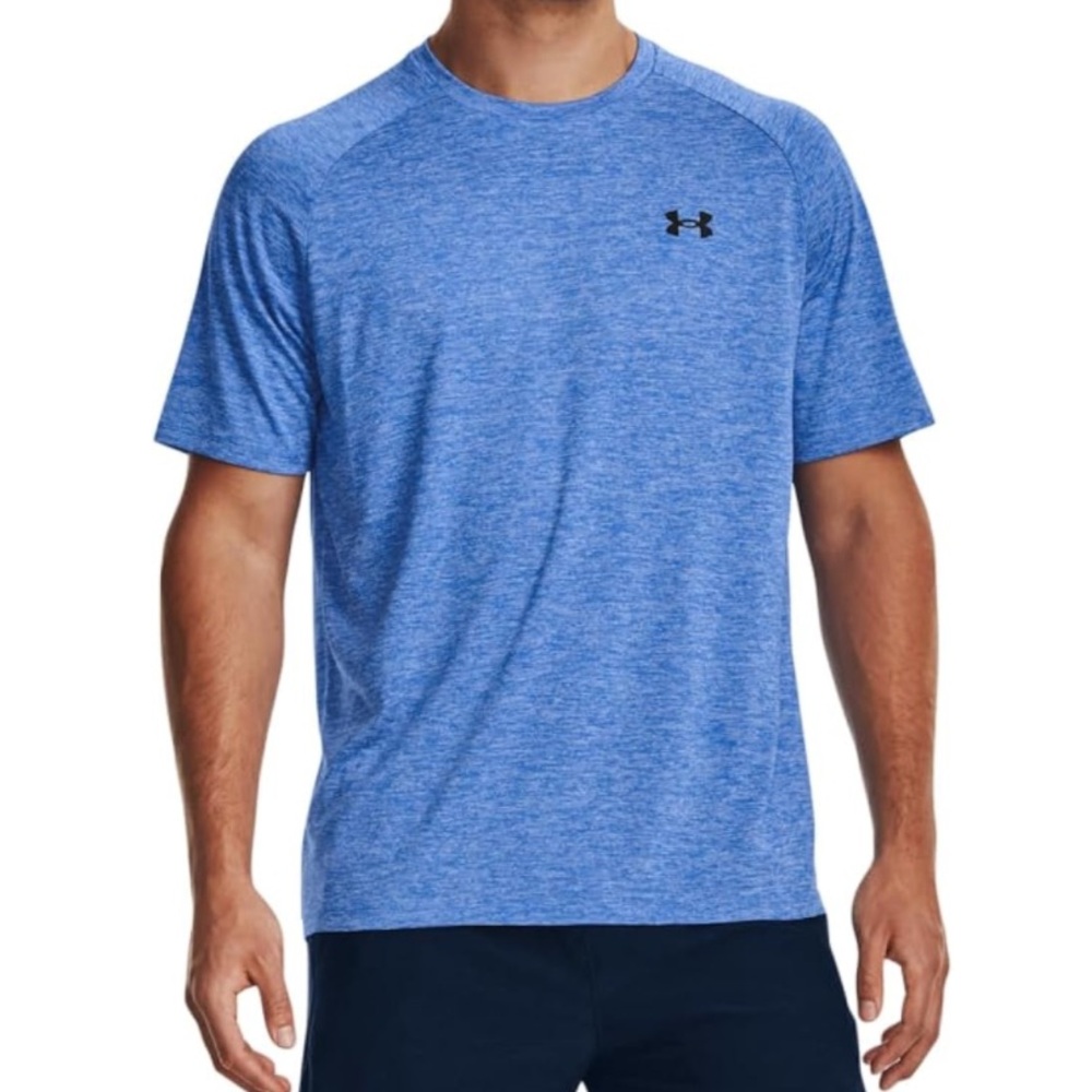 Men’s Under Armour Tech 2.0 Short-Sleeve T-Shirt — XXL — Water Blue Athletic